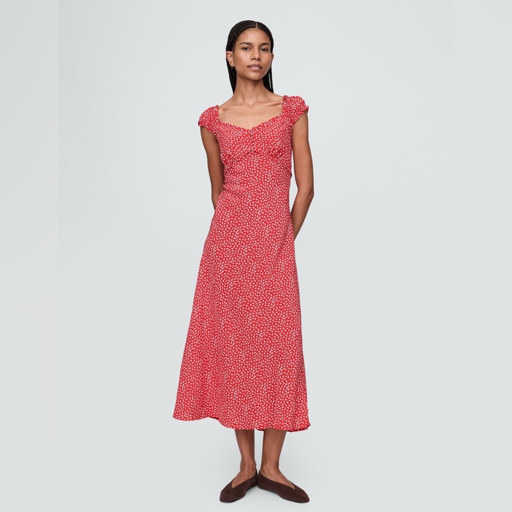 Gap Sweatheart Midi Dress